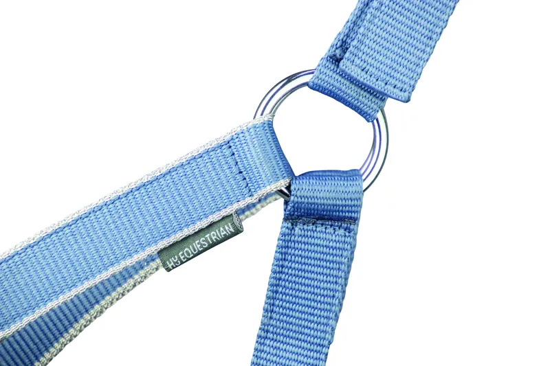 Hy Equestrian Synergy Head Collar and Lead Rope - Riviera/Silver-1